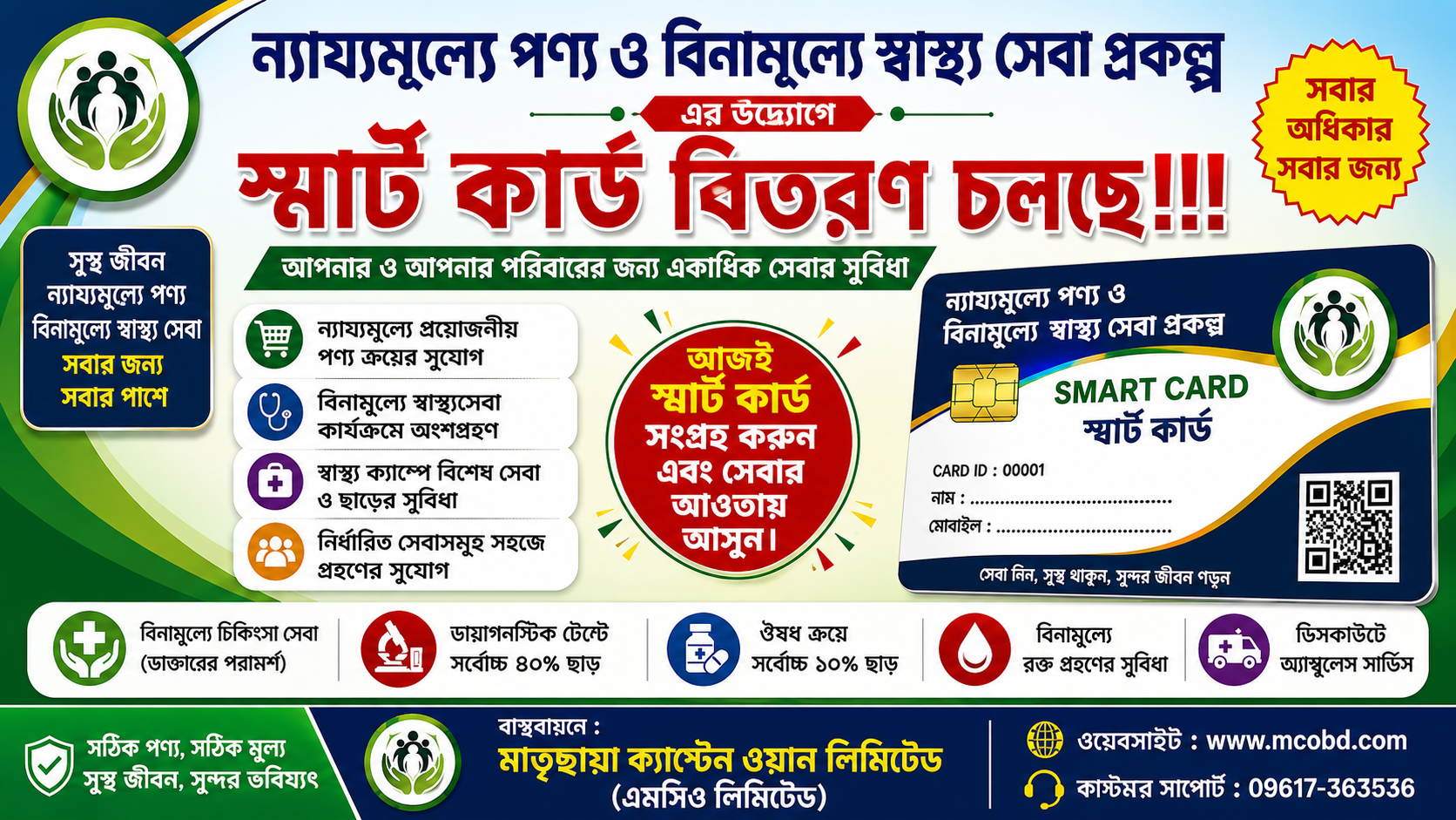 স্মার্ট কার্ড বিতরণ চলছে!!!
